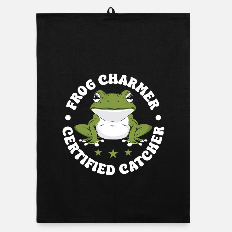 Frog Catcher Charmer Certified Frog Organic Geschirrtuch