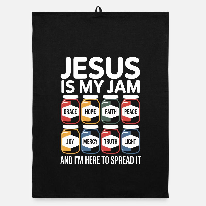 Jésus est mon truc avec la grâce, l’espérance, la foi, Torchon bio