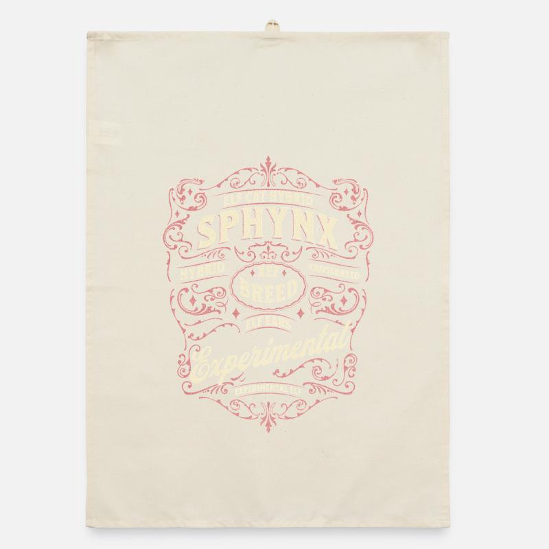 Elfen-Sphinx-Katze Organic Geschirrtuch