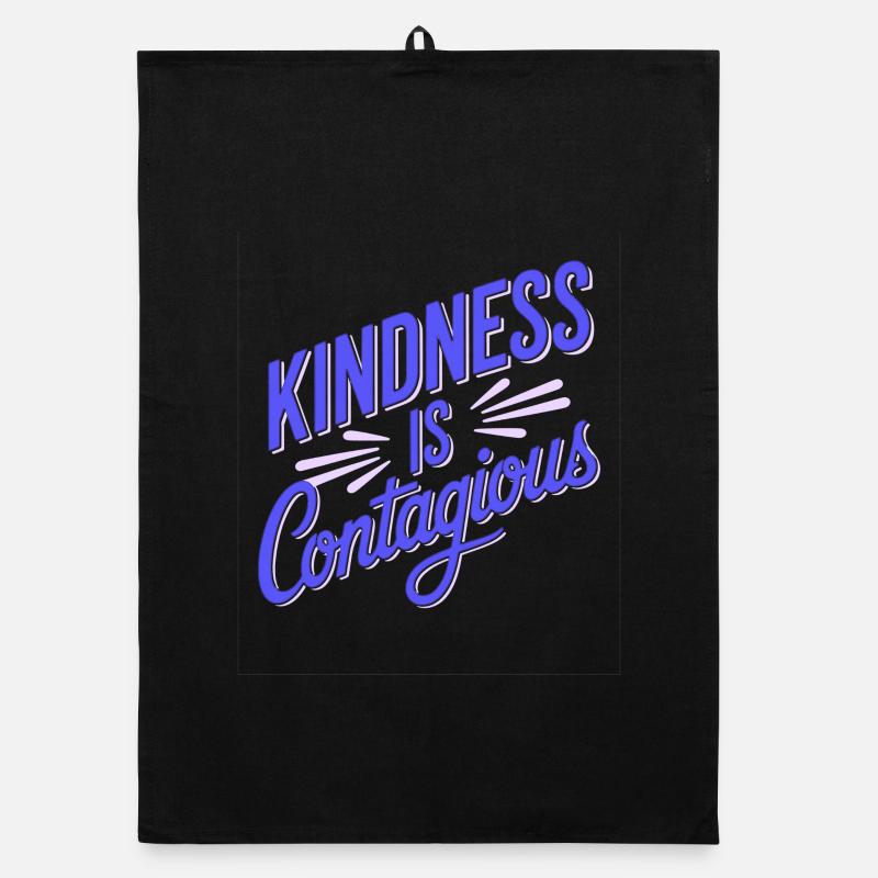 Kindness Is Contagious Organic dish towel