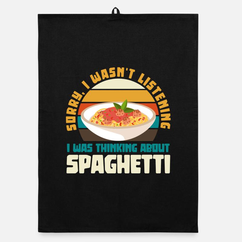 Spaghetti Reflection Break Retro Organic dish towel