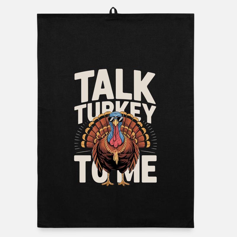Parlez-moi de la dinde Dicton de Thanksgiving en dinde Torchon bio