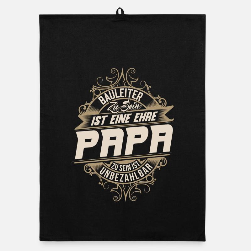 Construction Manager Dad Organic dish towel