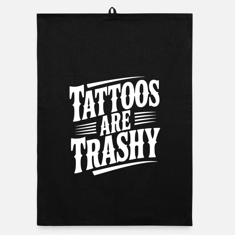Tattoos sind Müll Organic Geschirrtuch