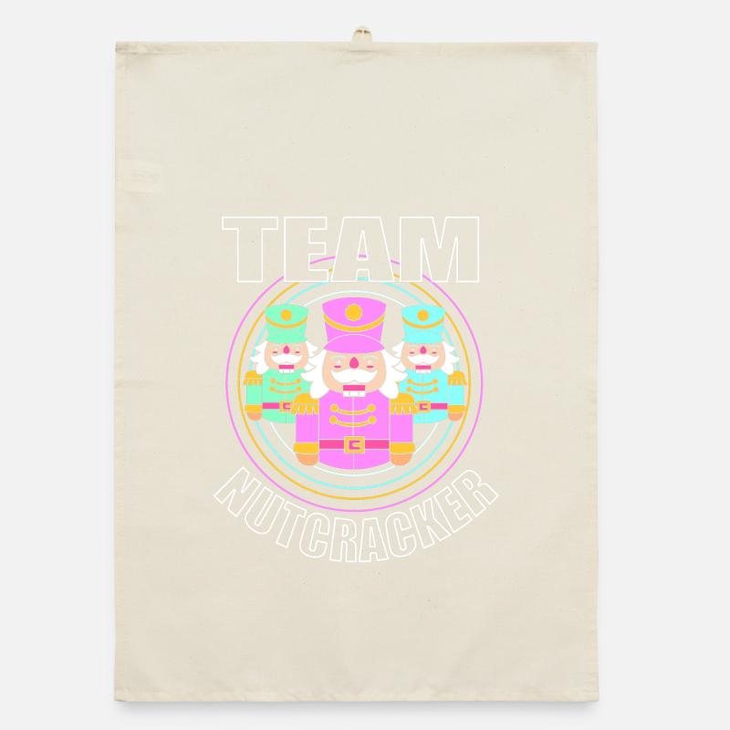 Nutcracker Christmas Organic dish towel