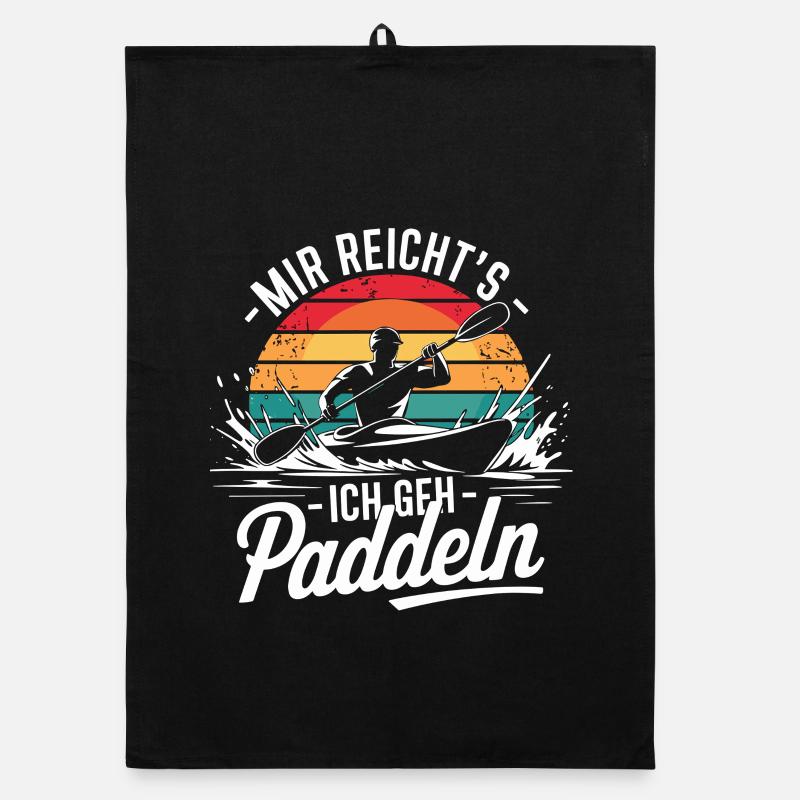 I've had enough, I'm going paddle, kayaking, canoeing Organic dish towel