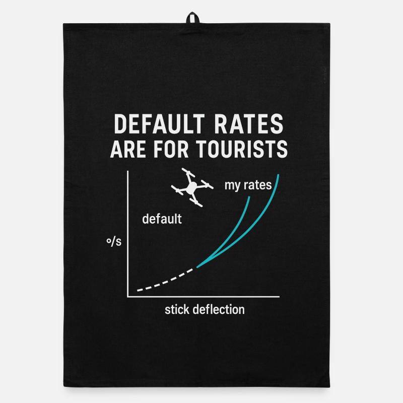 Default Rates Are For Tourists Drone Lovers Organic dish towel