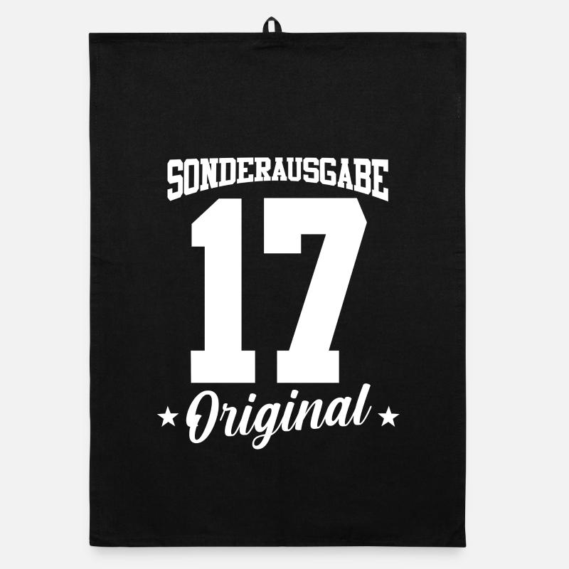 17 Geburtstag Organic Geschirrtuch