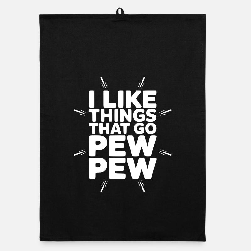 J’aime les choses qui vont Pew Pew Torchon bio