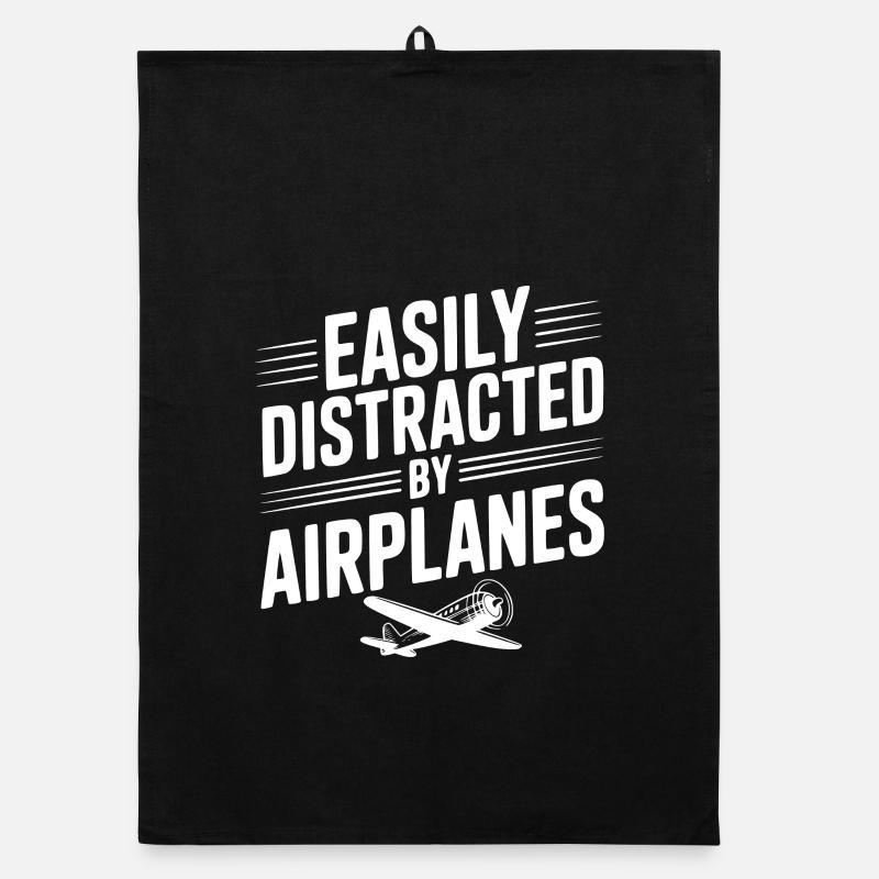 Facilement distrait par les avions Torchon bio