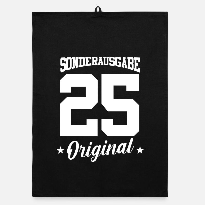 25 Birthday Organic dish towel