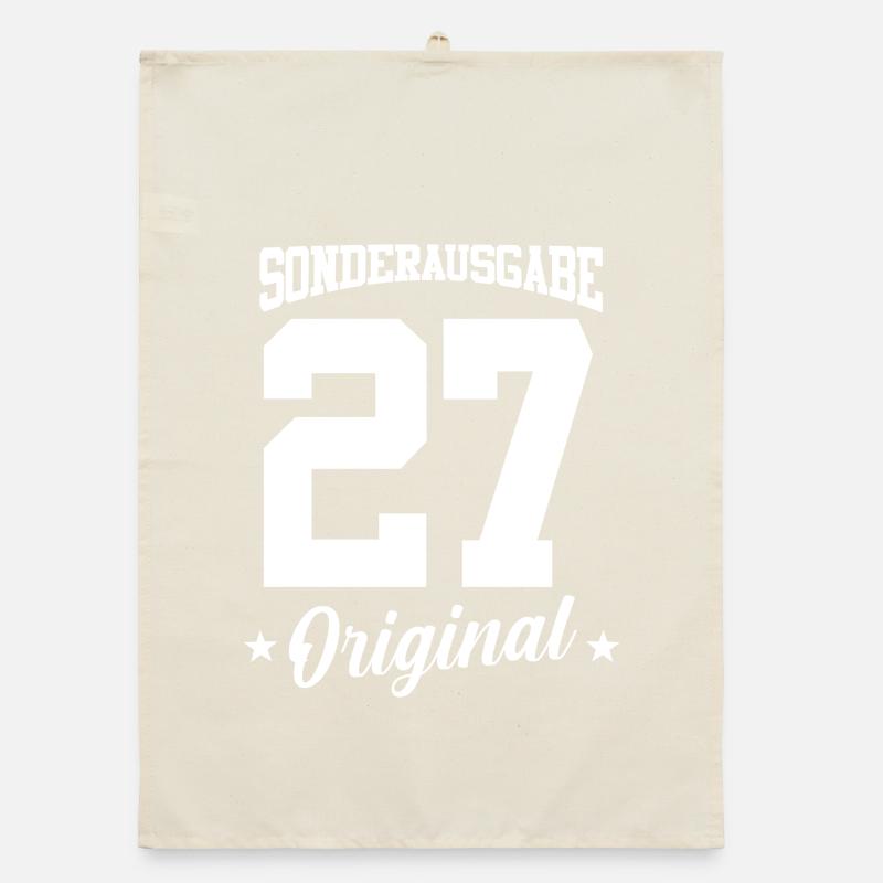 27 Birthday Organic dish towel
