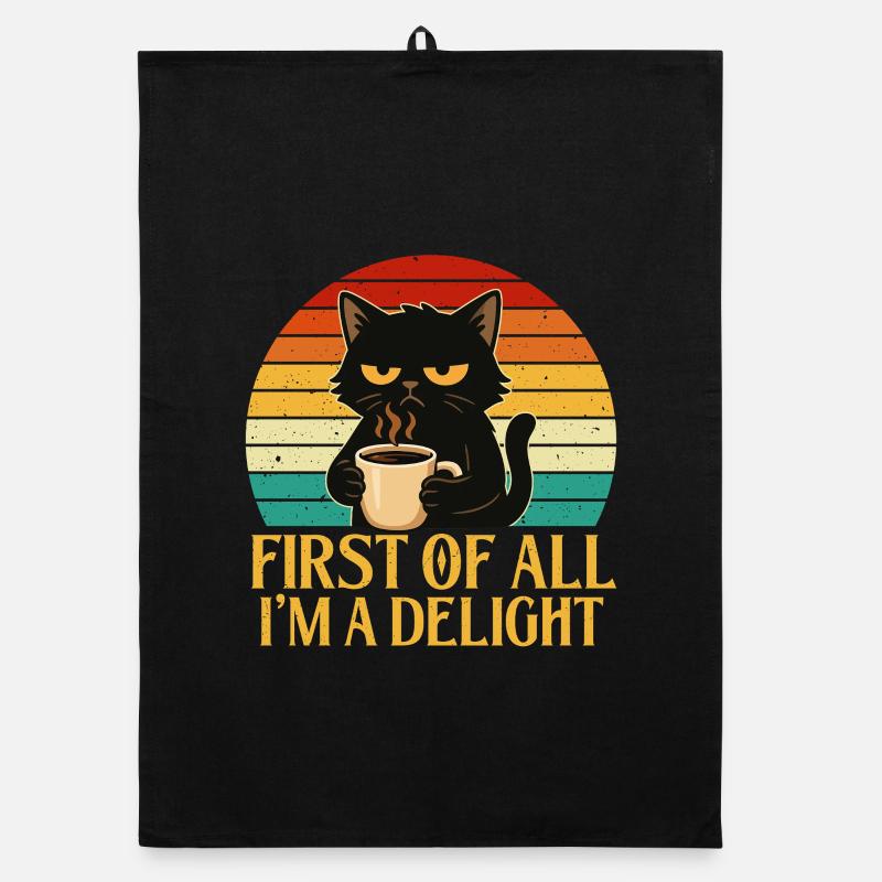 Zunächst einmal bin ich ein Genuss Sassy Coffee Organic Geschirrtuch