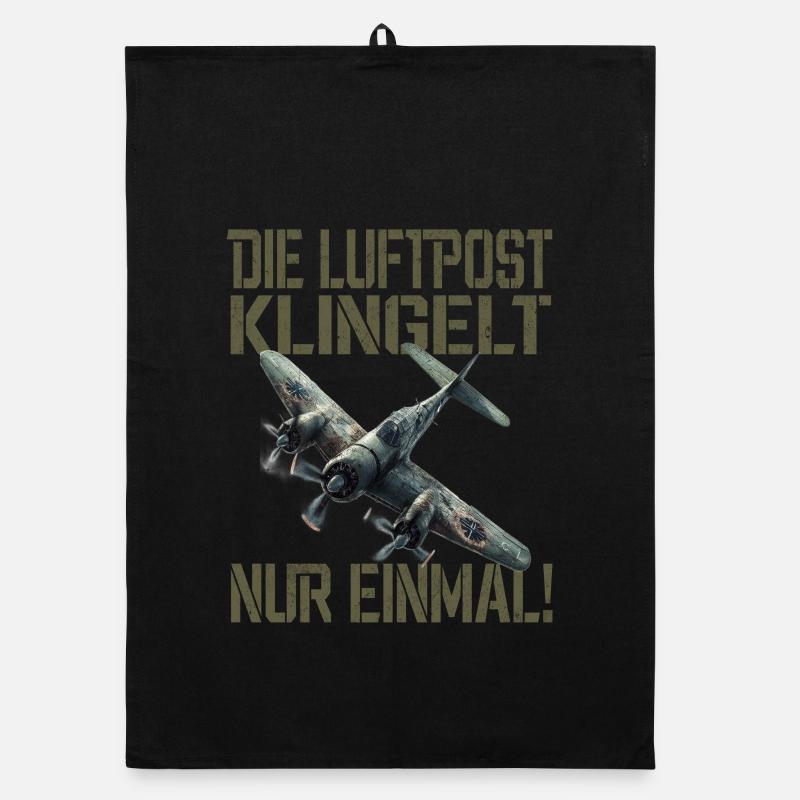 Airmail only rings once Plane Organic dish towel