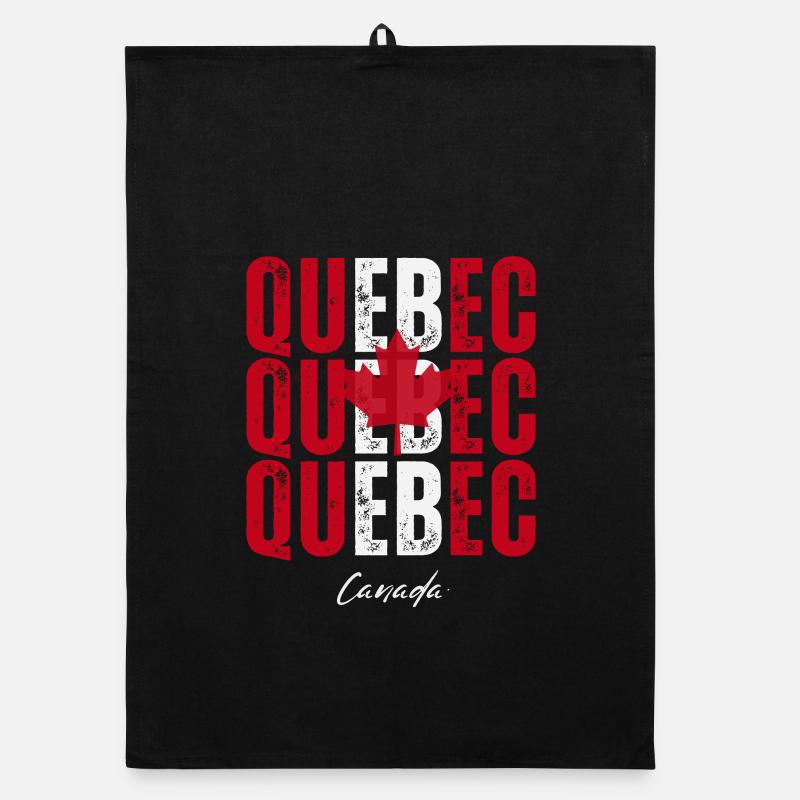 Quebec, Kanada, ich liebe Quebec Organic Geschirrtuch