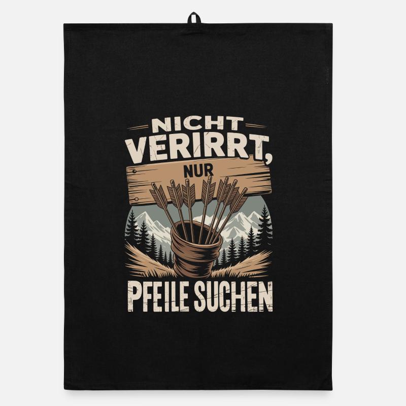 Archery design for archers and courses Organic dish towel