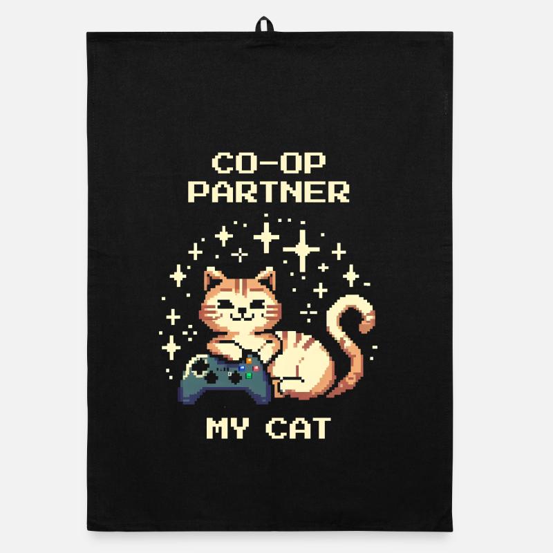 Co-op Partner: My Cat | Couch Co-Op Organic dish towel