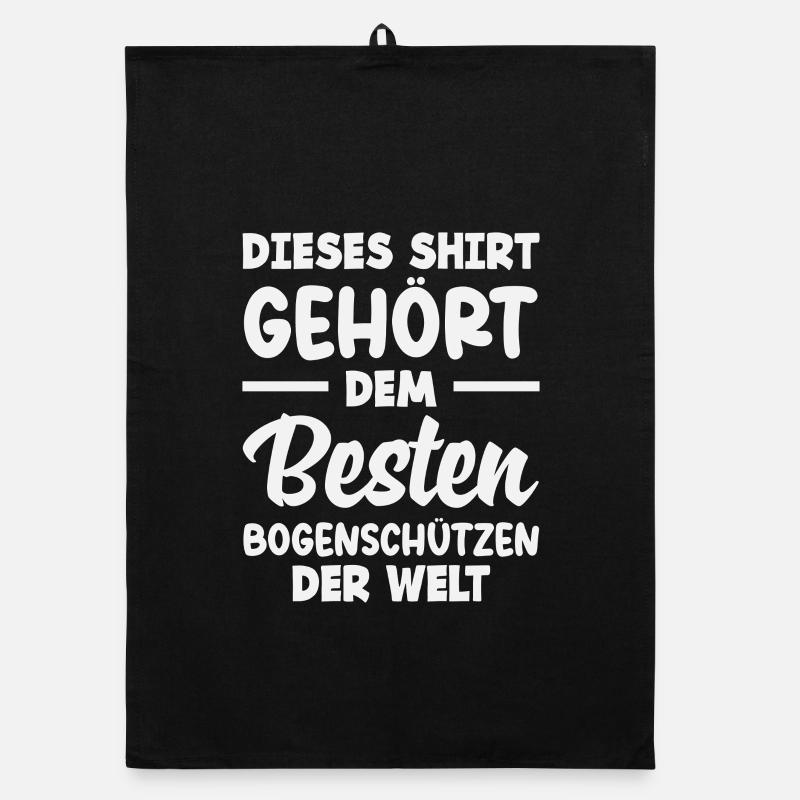 Bogenschießen Bogenschütze Geschenk Organic Geschirrtuch
