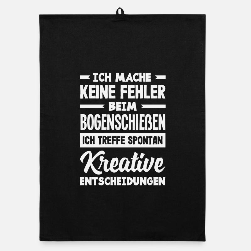 Bogenschießen Bogenschütze Geschenk Organic Geschirrtuch
