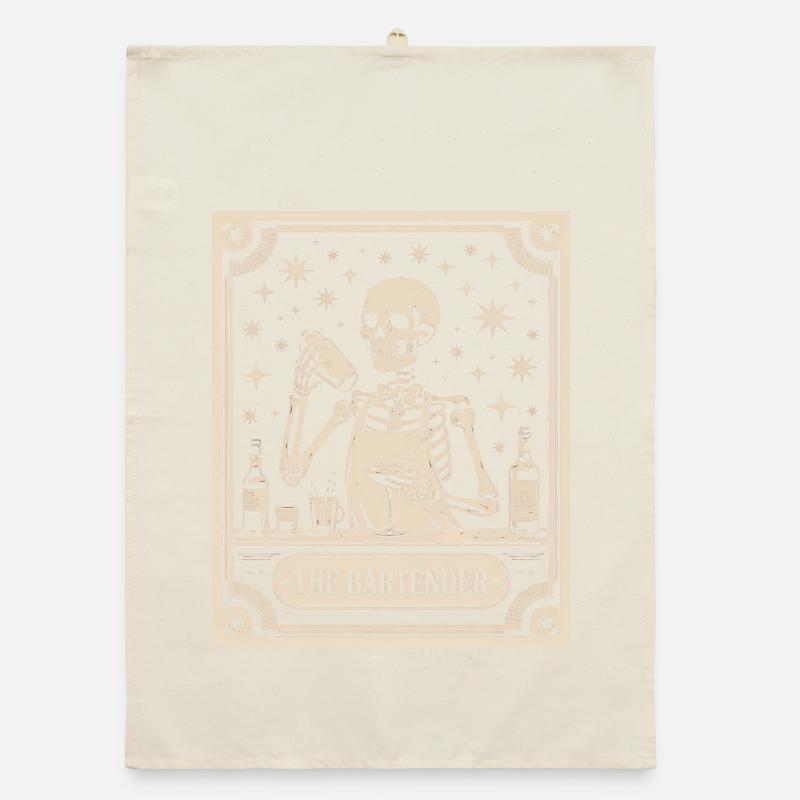 Bartender Barman The Bartender Tarot Cocktail Organic dish towel