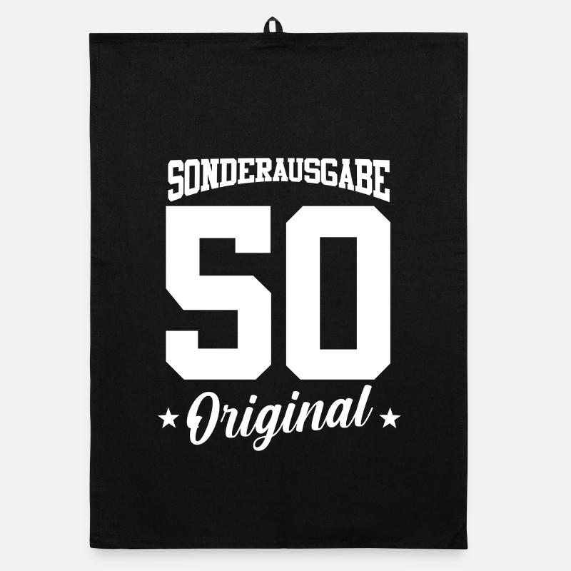 50 Geburtstag Organic Geschirrtuch