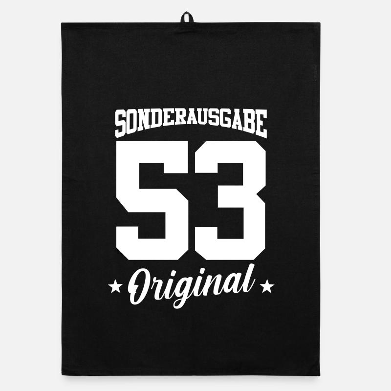 53 Geburtstag Organic Geschirrtuch