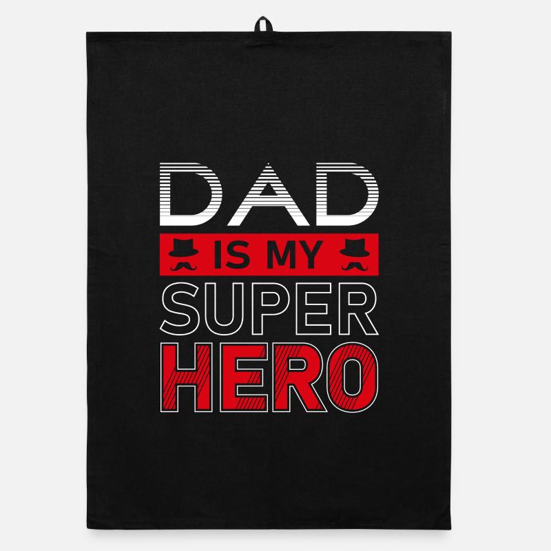 Papa Held Bester Freund Familien Geschenke Organic Geschirrtuch