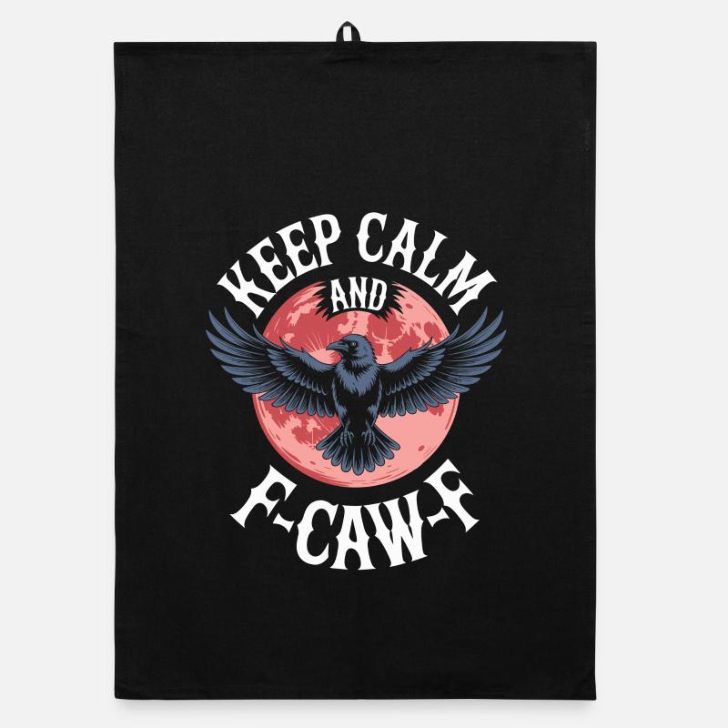 Keep Calm und Adlerflug Organic Geschirrtuch