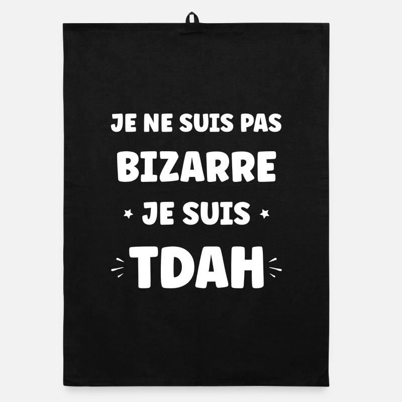 TDAH Identité Forte en Lettrage Bold Torchon bio
