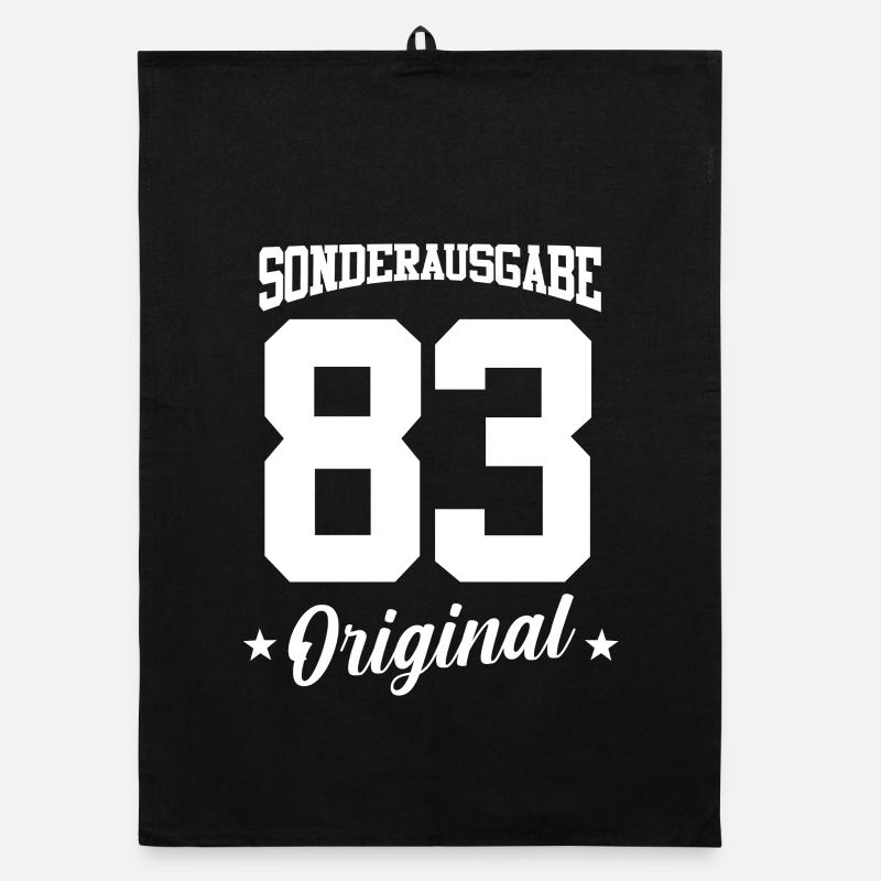83 Geburtstag Organic Geschirrtuch
