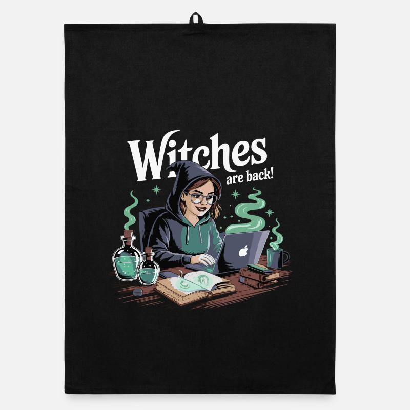 Les sorcières sont de retour Ordinateur portable Torchon bio