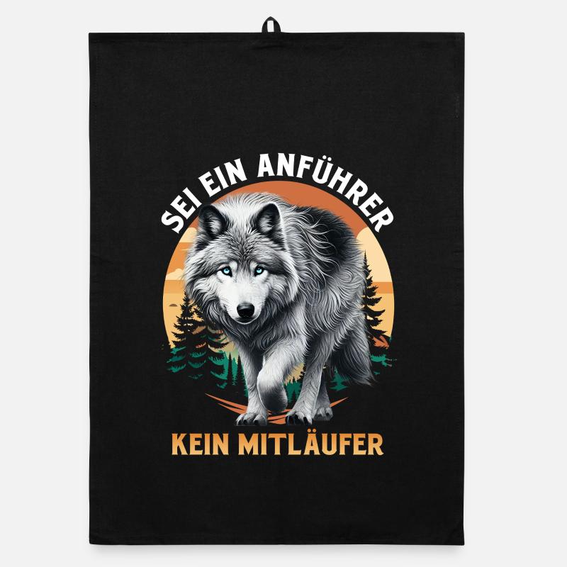 Wolf Spirit SEI EIN ANFÜHRER KEIN MITLÄUFER Lustig Torchon bio