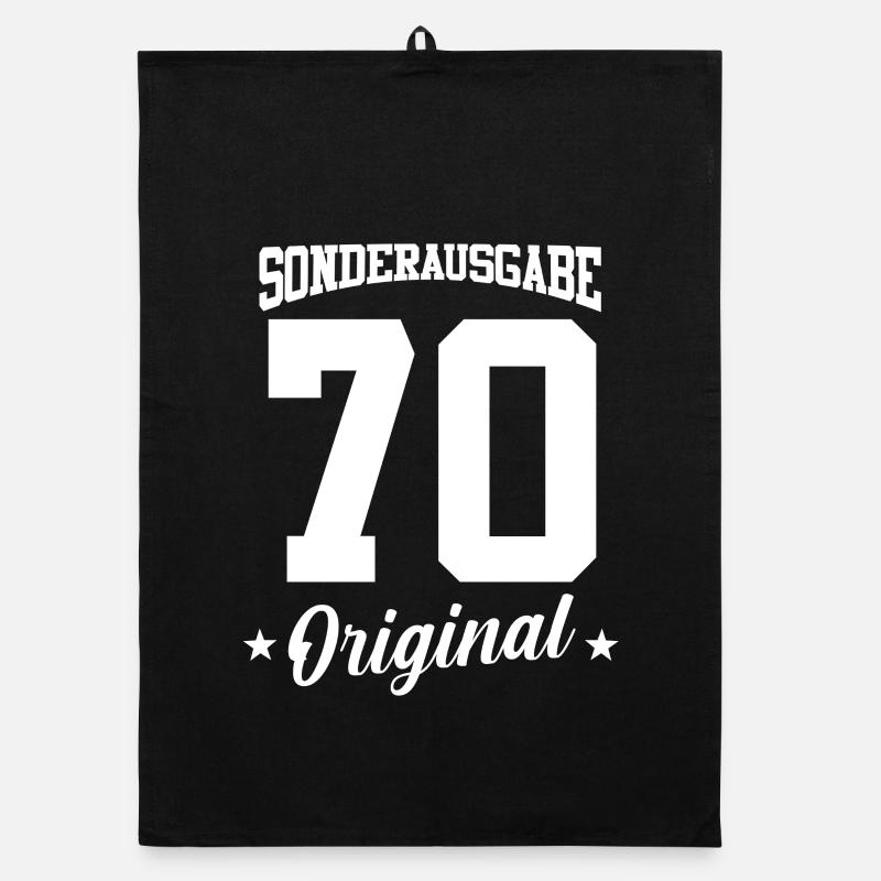 70 Geburtstag Organic Geschirrtuch