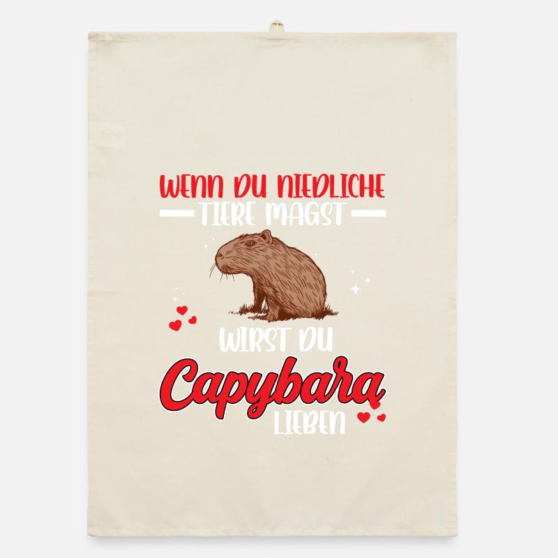 Capybara est un capybara mignon Torchon bio