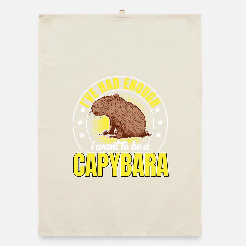 Capybara a assez de capybara Torchon bio