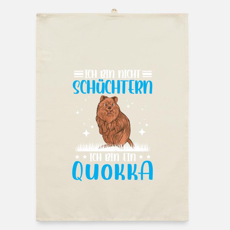 Kangourou à queue courte timide Quokka Torchon bio