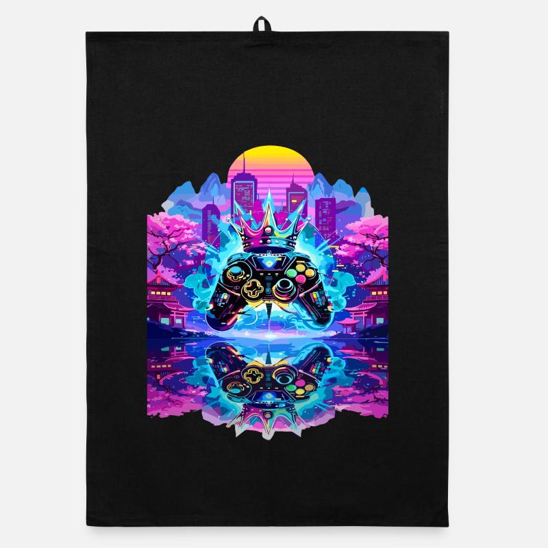 Gaming King Controller with Mirroring Organic dish towel