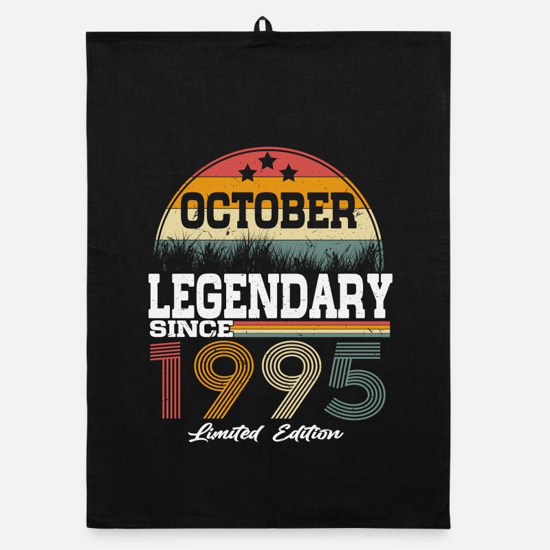 Legends were born in October 1995 Organic dish towel