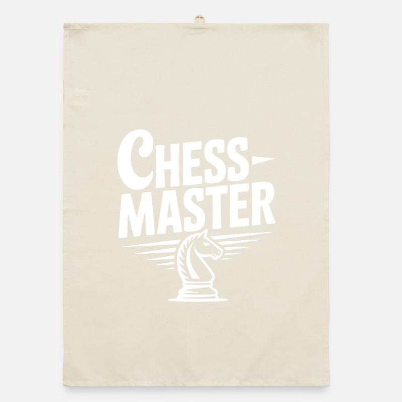Chess Master Knight Organic dish towel