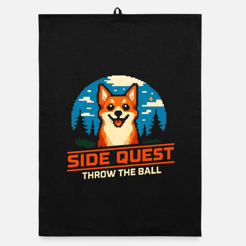 Side Quest: Throwing Ball | Dog Retrieving Organic dish towel