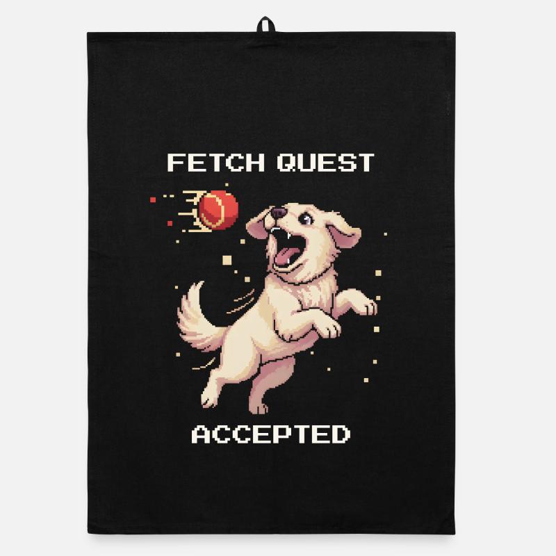 Fetch Quest Acceptée | Chien jouant au ballon Torchon bio