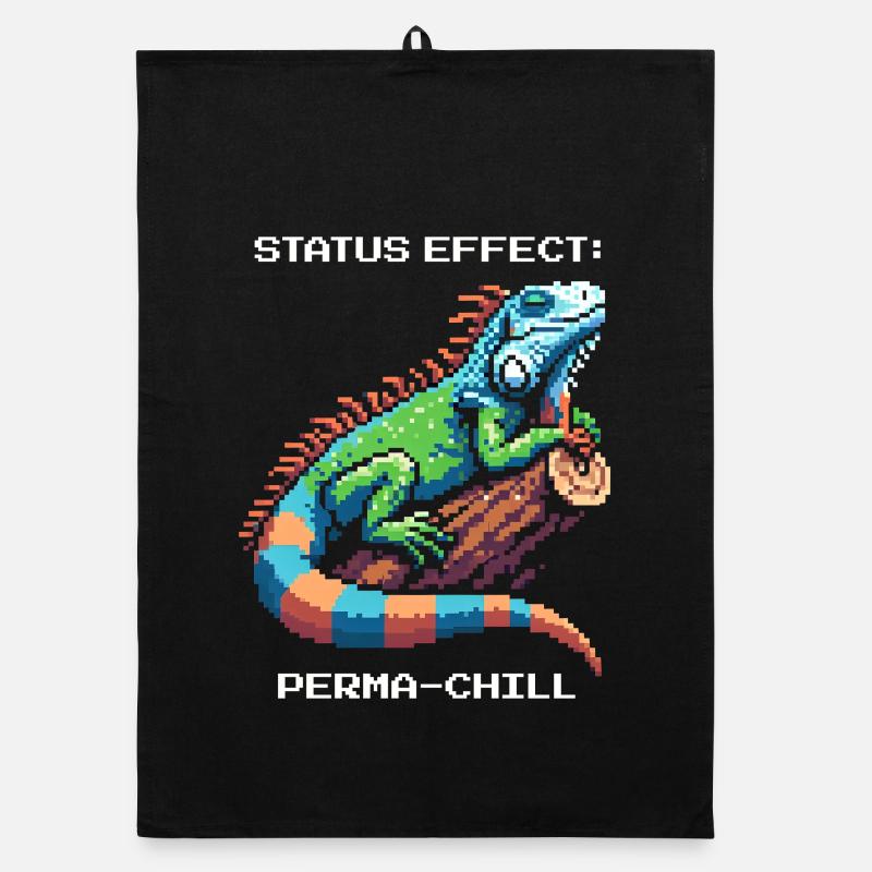 Effet de statut : Frisson continu | Terrarium d’iguane Torchon bio