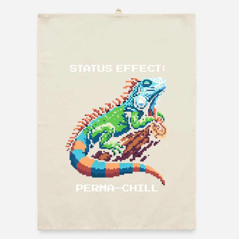 Status Effect: Continuous Chill | Iguana Terrarium Organic dish towel