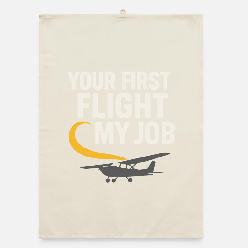 Flight Instructor Cfi Pilot Aviation Instructor Organic dish towel