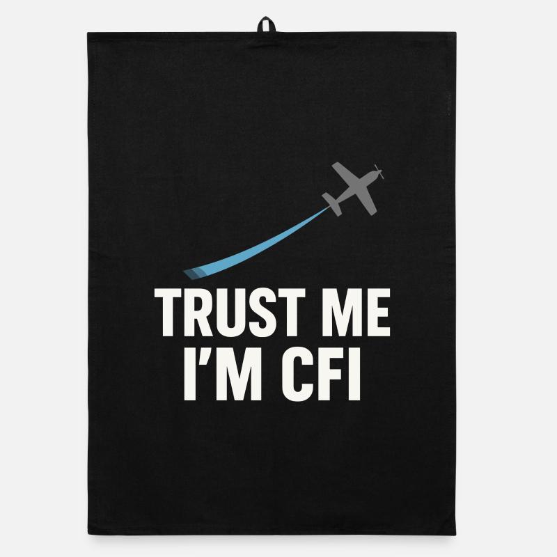 Flight Instructor Cfi Pilot Aviation Instructor Organic dish towel
