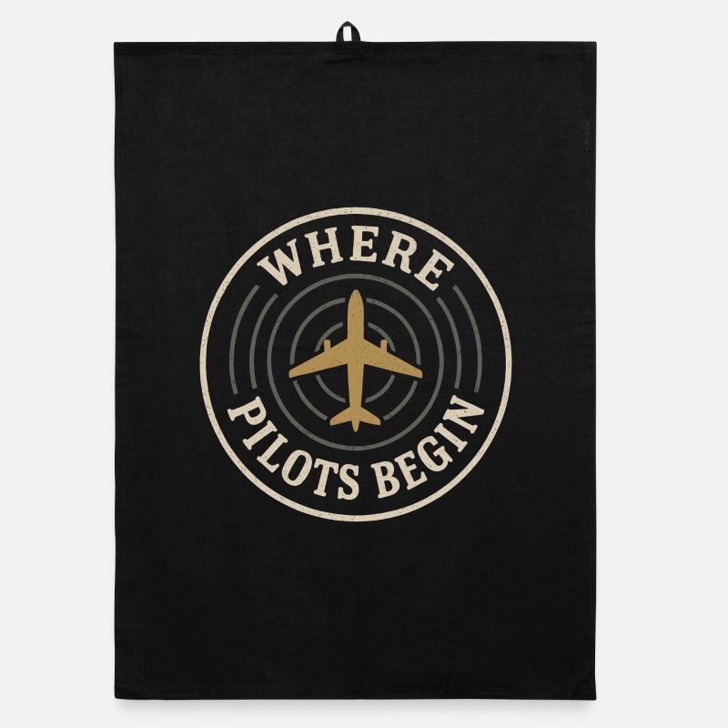 Flight Instructor Cfi Pilot Aviation Instructor Organic dish towel
