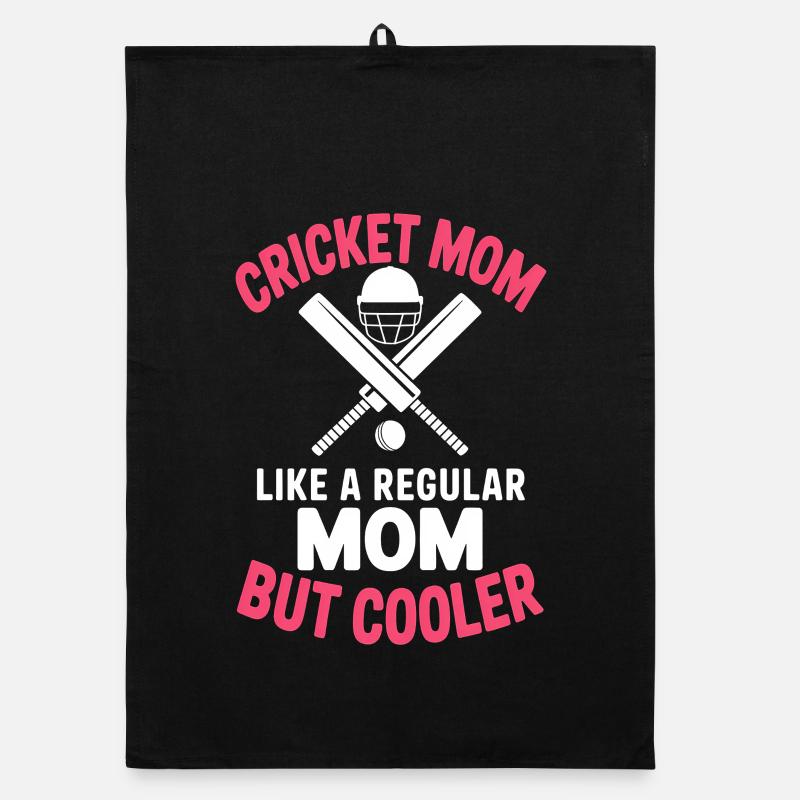 Cricket Spruch Mama Lustiges Cricket Geschenk Organic Geschirrtuch