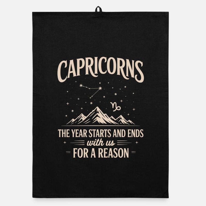 Signe du zodiaque Capricorne Torchon bio