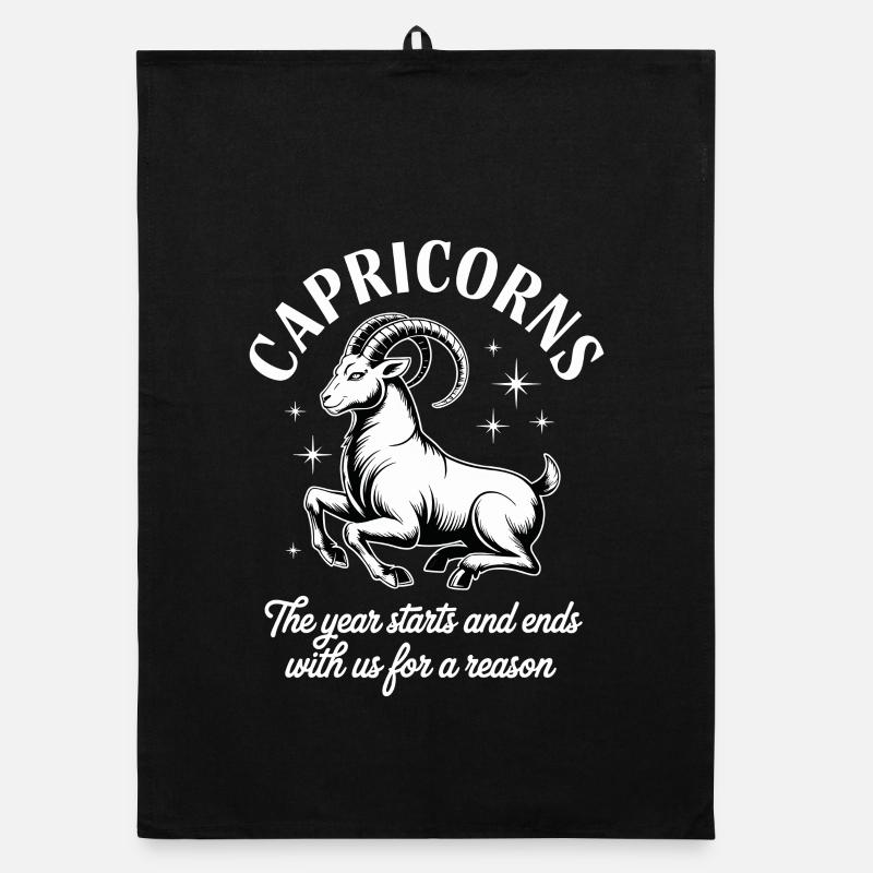 Signe du zodiaque Capricorne Torchon bio
