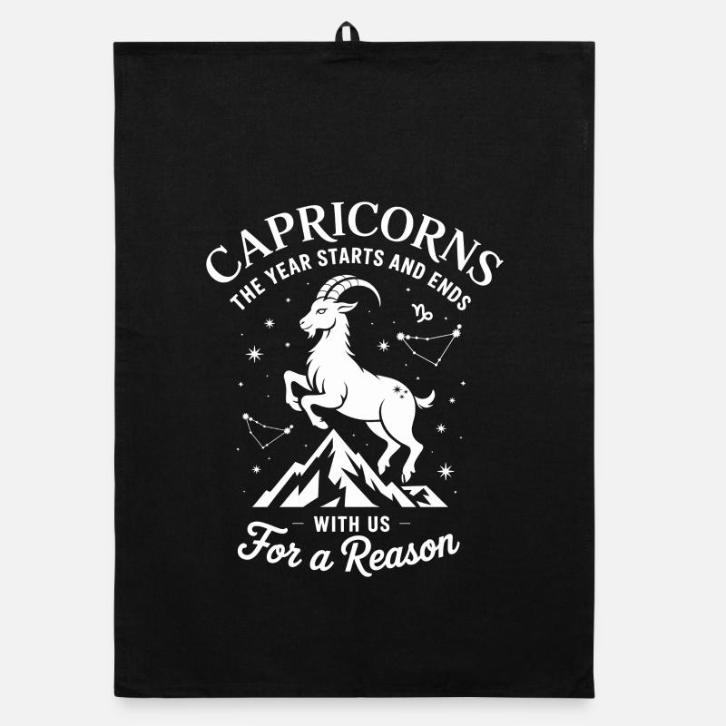 Signe du zodiaque Capricorne Torchon bio